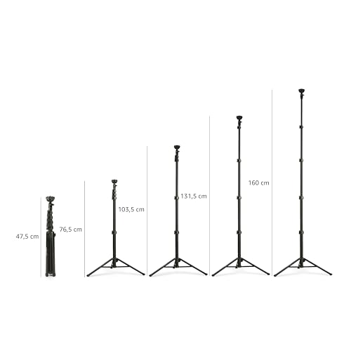 Detalle de Amazon Basics Treppiede Estensibile per smartphone e Bastone Selfie 162 cm con Telecomando Wireless