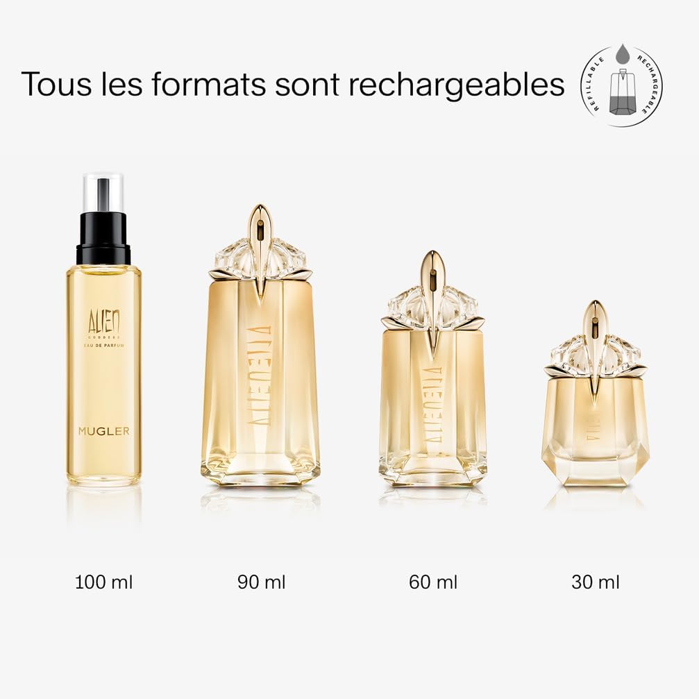 Thumbnail 3 de MUGLER ALIEN GODDESS Eau de Parfum Rechargeable – Parfum féminin floral ambré boisé (100 ml recharge)