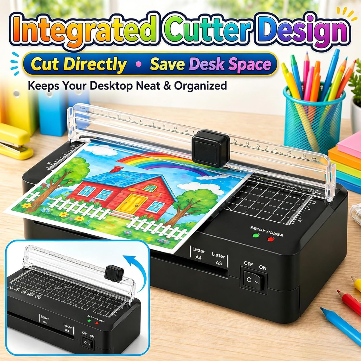 Thumbnail 2 de A4 Laminator Machine 70s fast warm-up