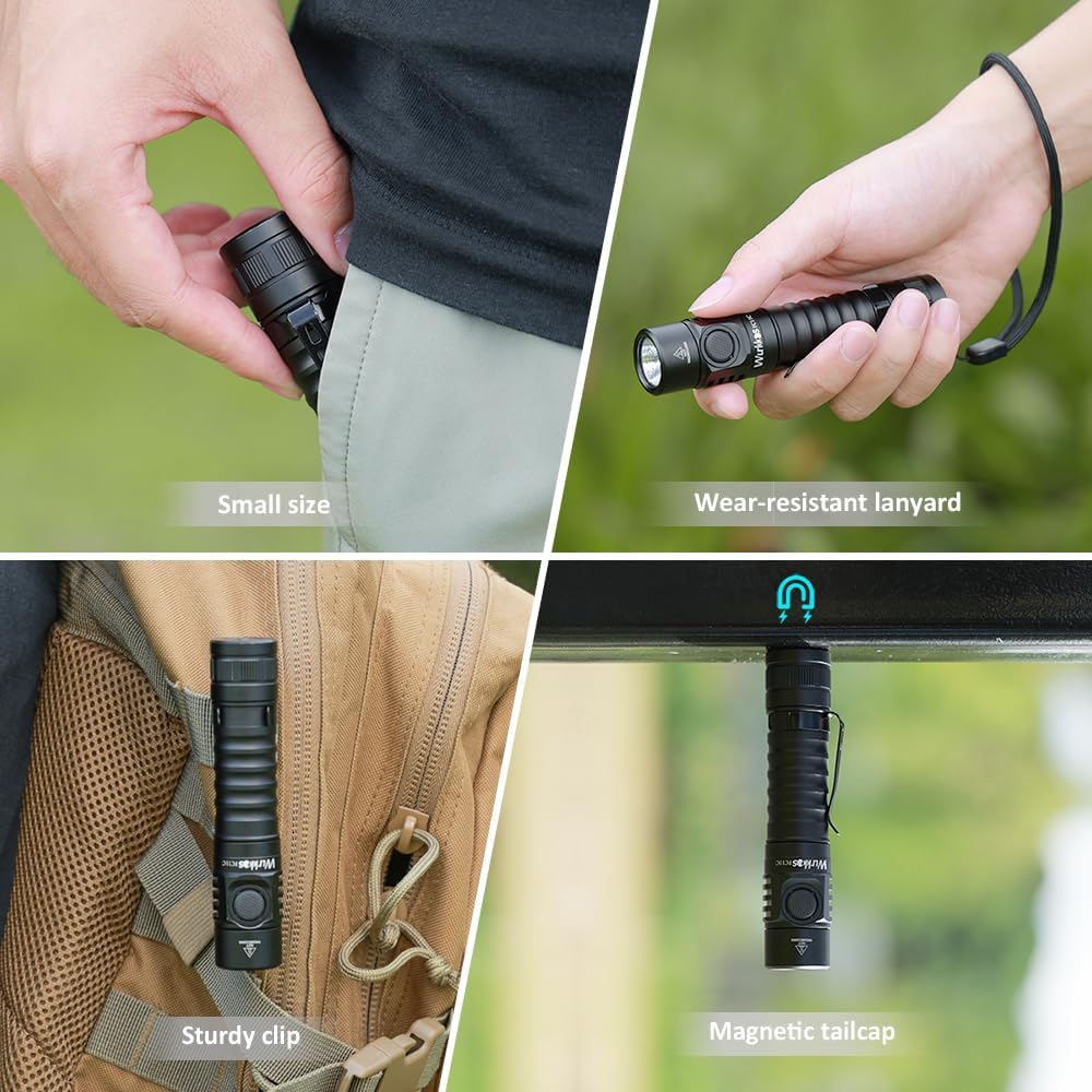 Detalle 1 de Wurkkos Rechargeable Flashlight 4000K