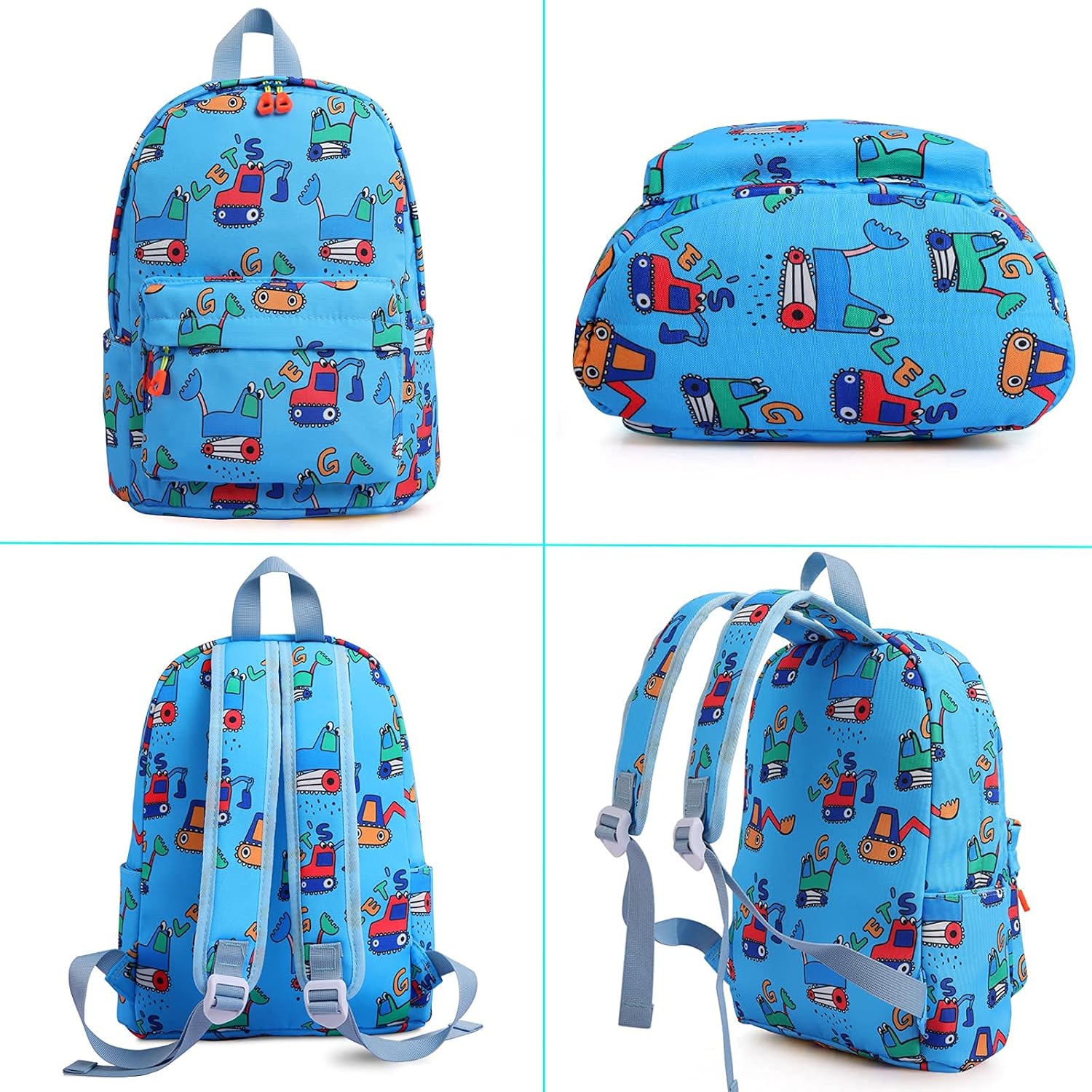 Thumbnail 6 de Zicac Kids Backpack: Colourful Canvas Daypack for 3–6 Year Olds