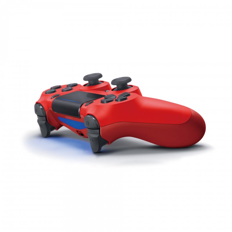 Detalle 2 de Sony DualShock 4 Rojo V2: mando inalámbrico cómodo y funcional para PS4