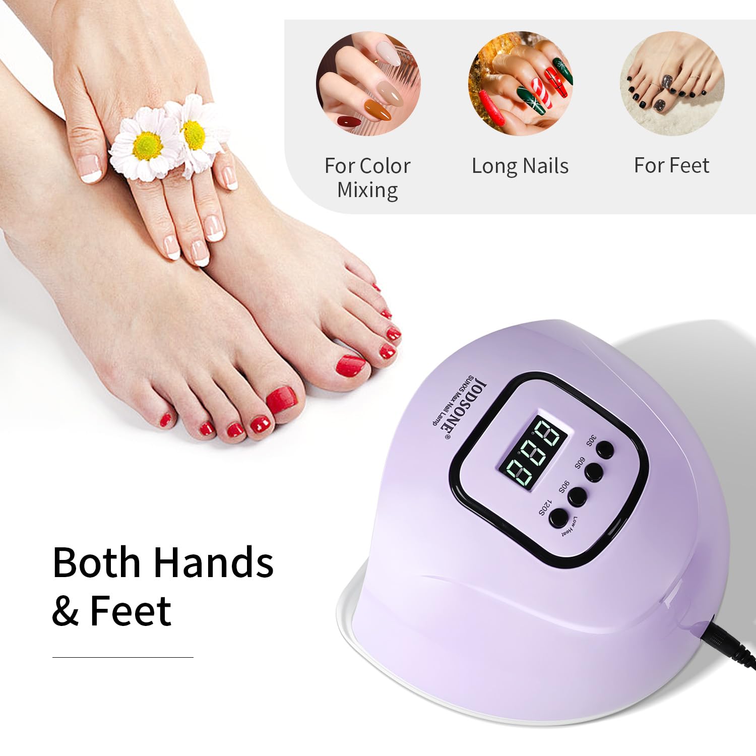 Thumbnail 5 de JODSONE U V LED Nail Lamp 120s Timer