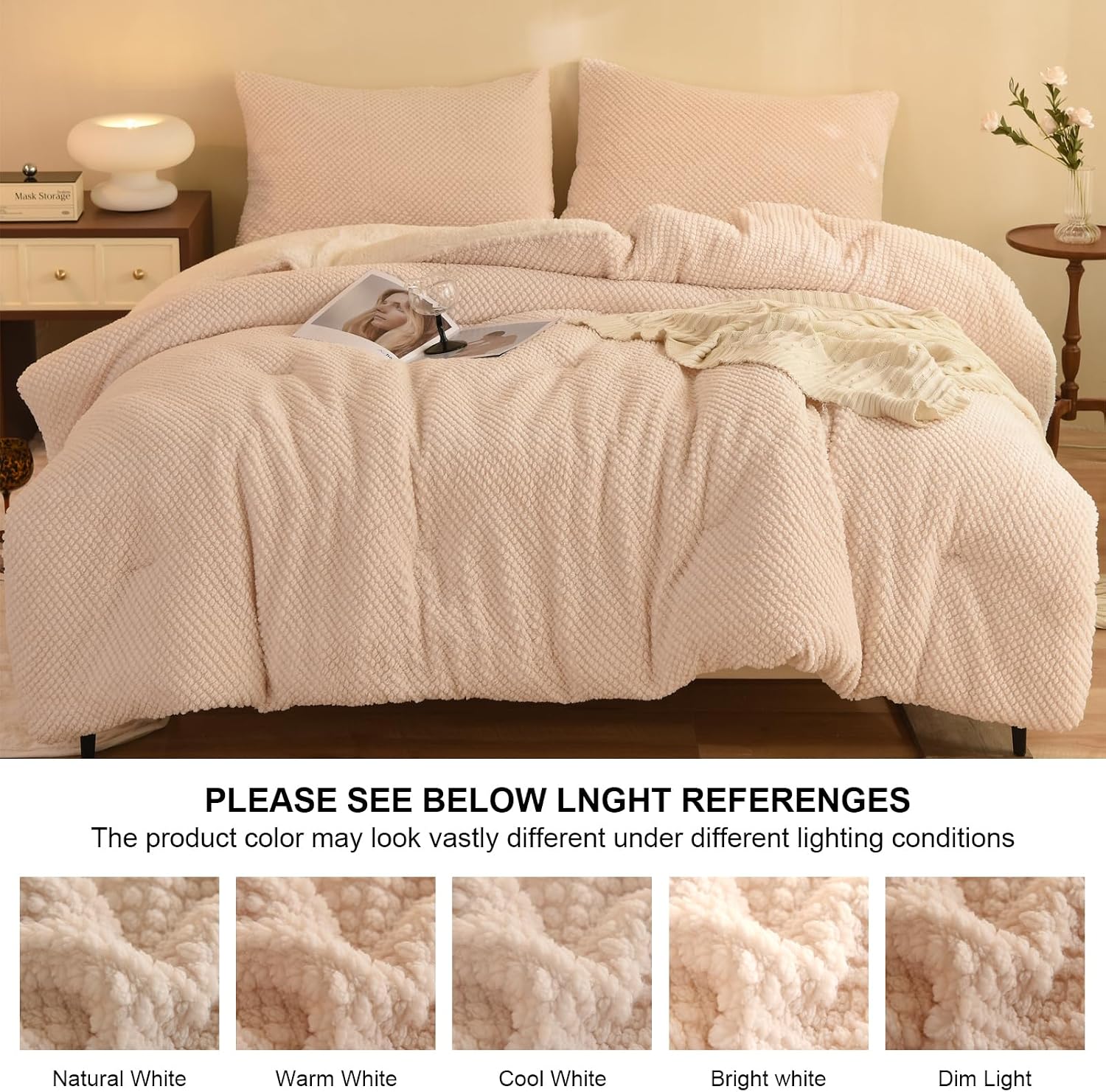 Thumbnail 4 de LLanCL 3D Jacquard Comforter Set 68"x90"