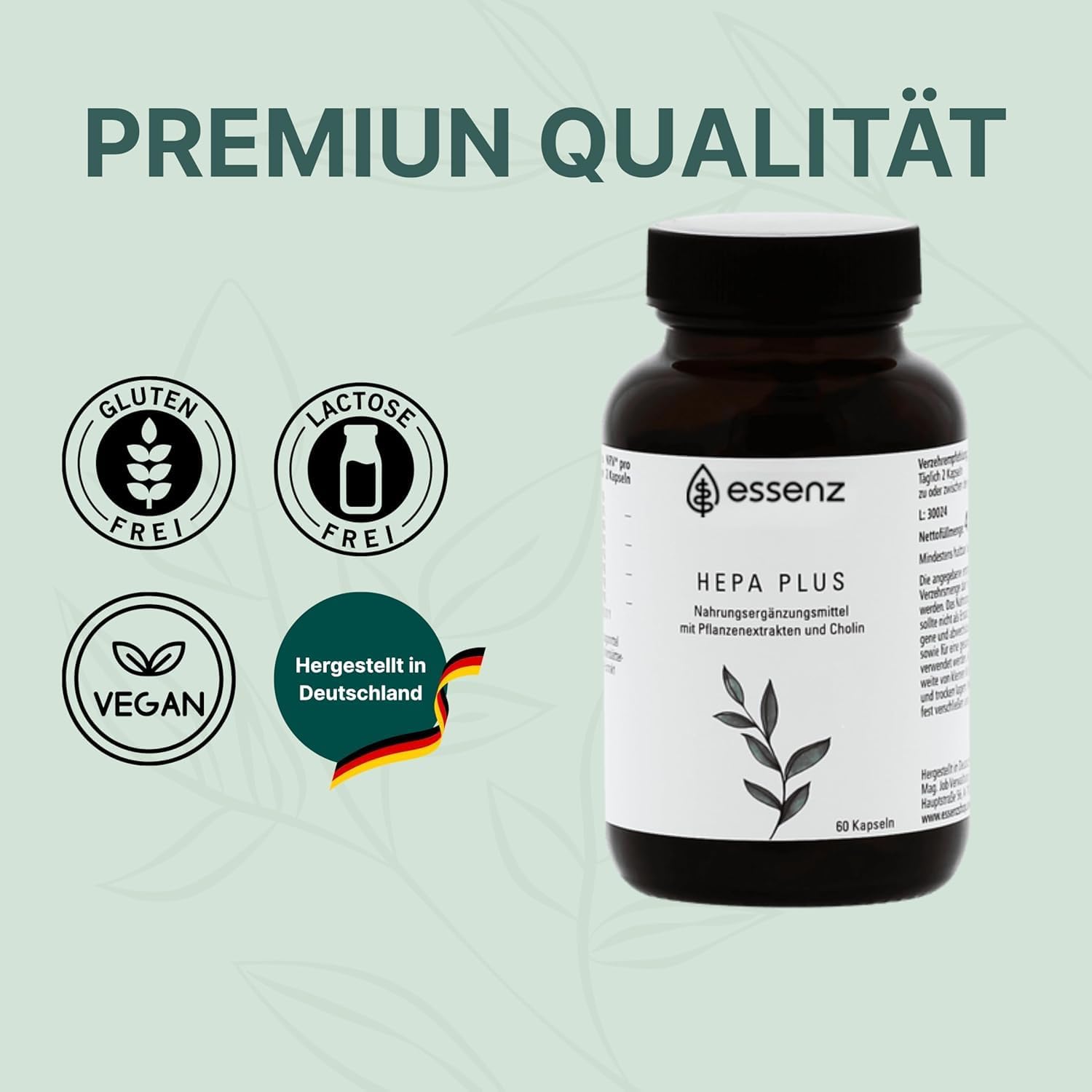 Thumbnail 6 de ESSENZ Hepa Kapseln mit Mariendistel, Artischocke & Löwenzahn (60 Kapseln) – Nahrungsergänzung zur Leberunterstützung
