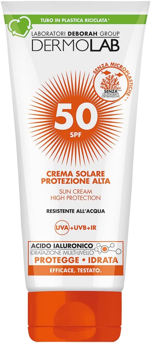 Thumbnail 6 de Dermolab Crema Solare Viso e Corpo SPF 50+ per Pelli Chiare e Delicate – Resistente all'Acqua, 200 ml