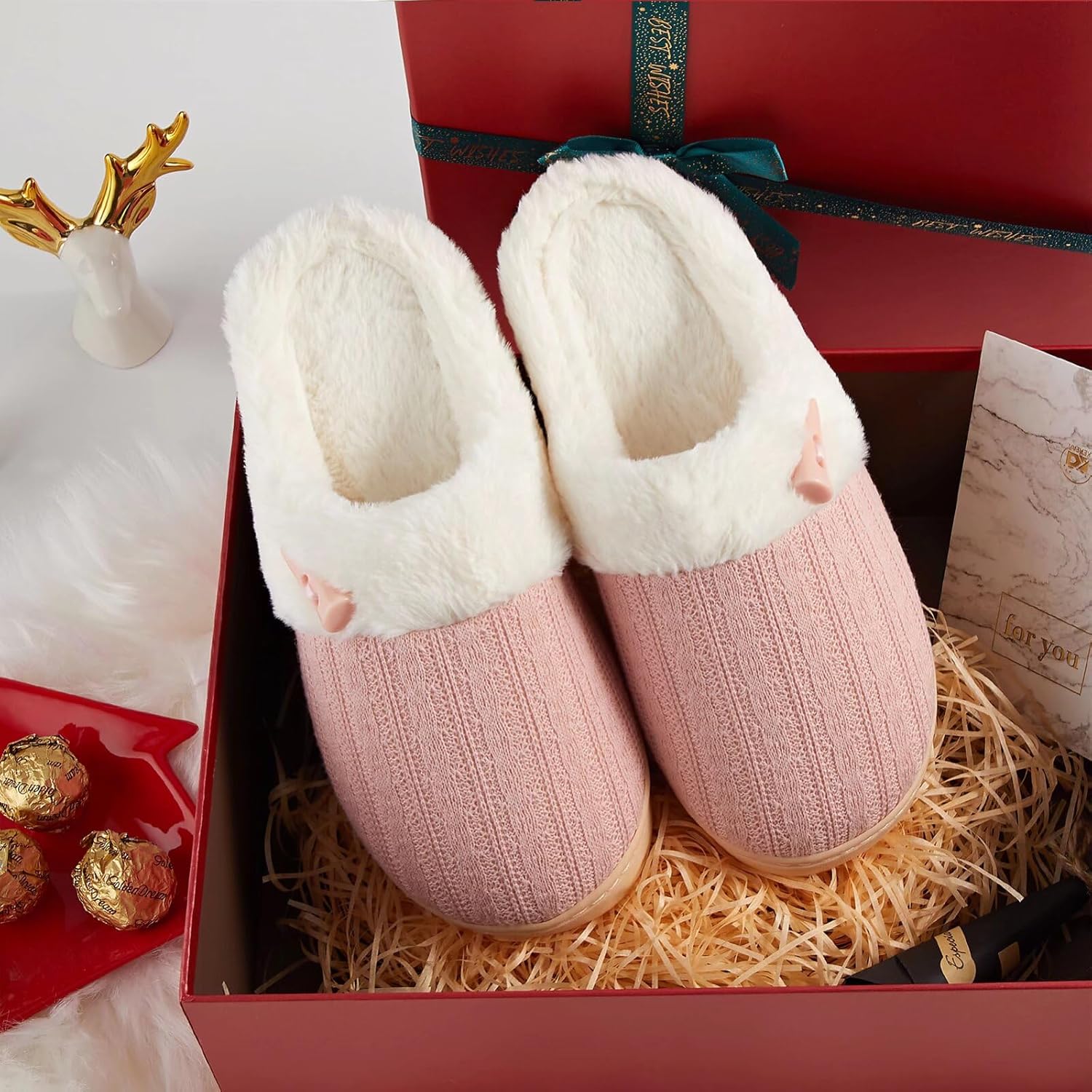 Thumbnail 2 de NineCiFun Fuzzy Slippers with Memory Foam ⚙