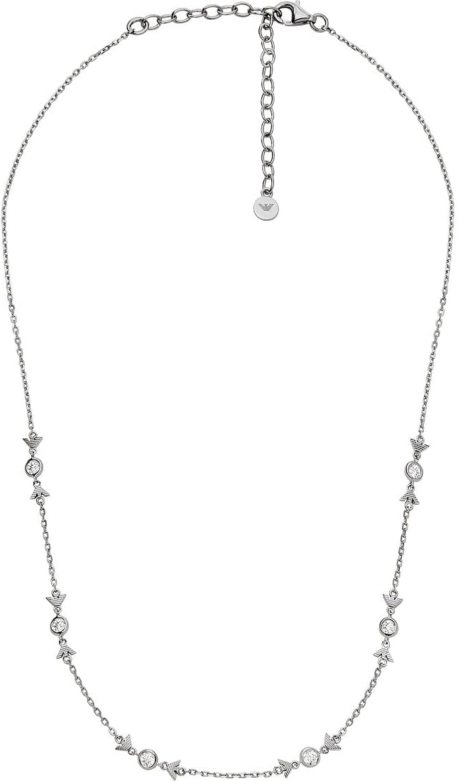 Thumbnail 1 de Emporio Armani Collana da donna in argento sterling con chiusura a moschettone