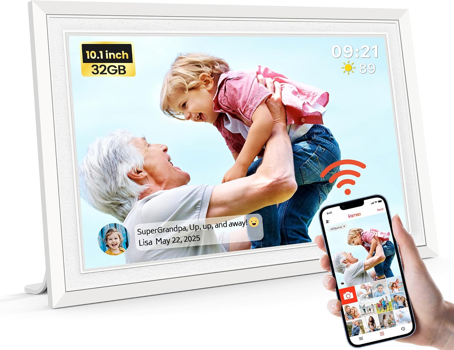 Frameo WiFi digital photo frame 10.1 inch