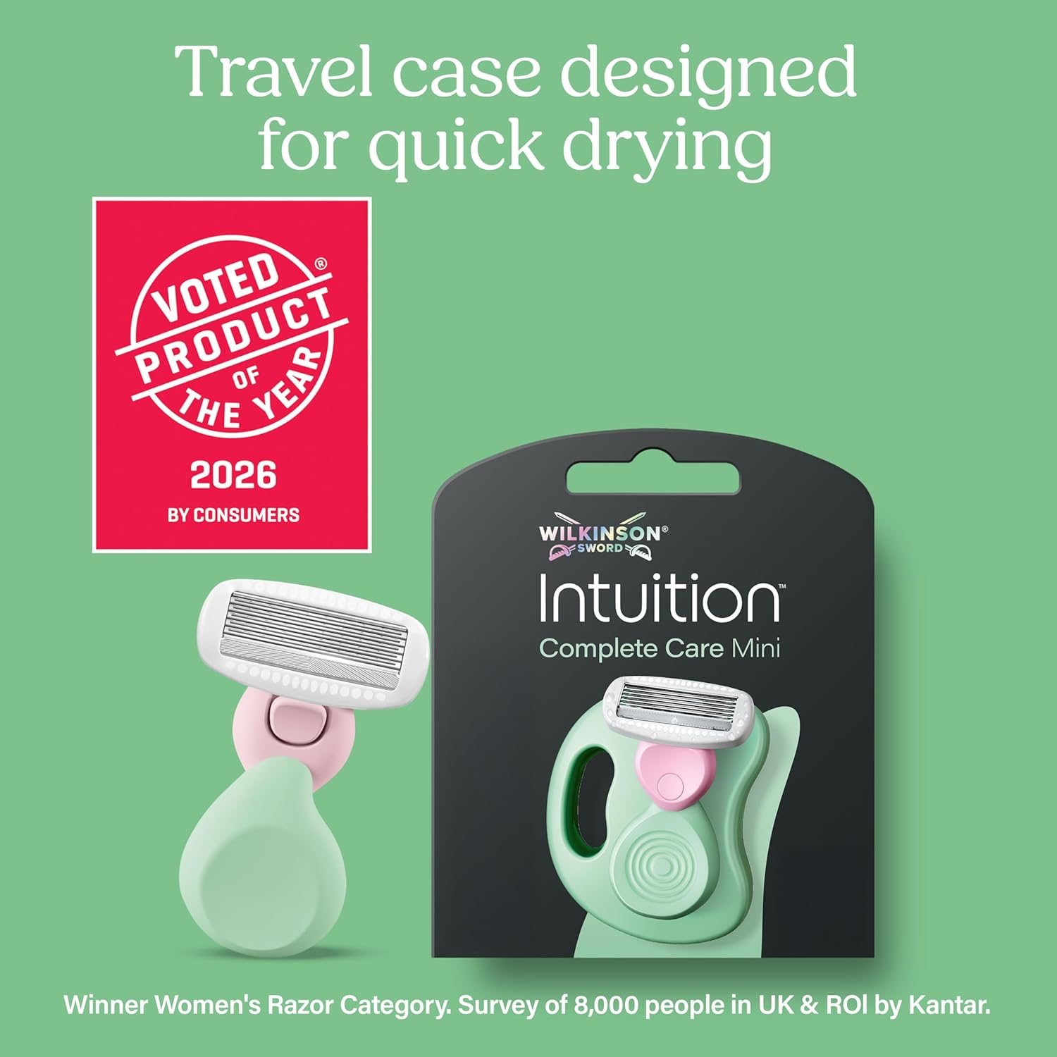Detalle de Wilkinson Sword Intuition Complete Care Mini Travel Razor for Women