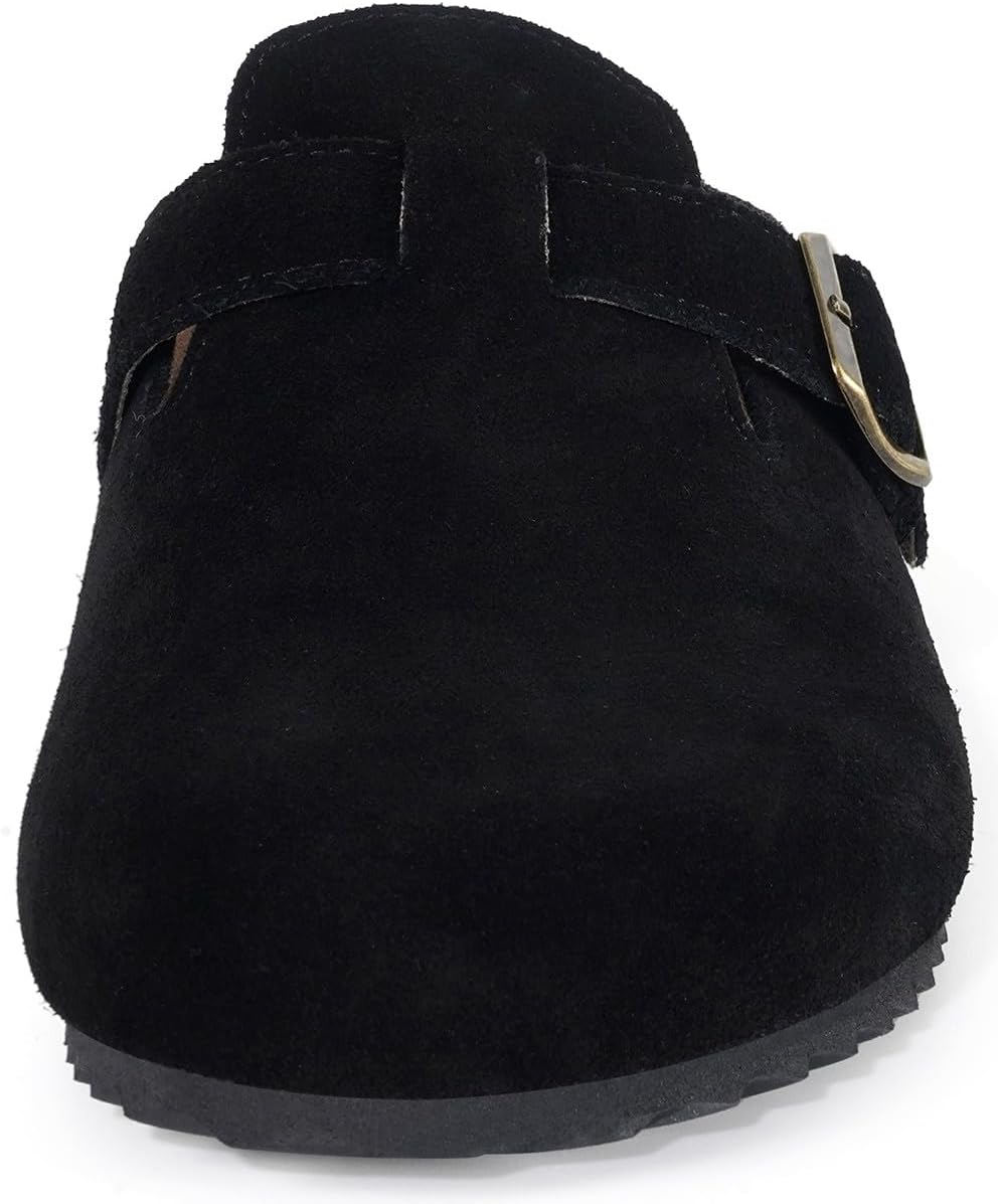 Detalle de Intini Sabot donna/ciabatte uomo chiuse in pelle con plantare in sughero e pantofola traspirante