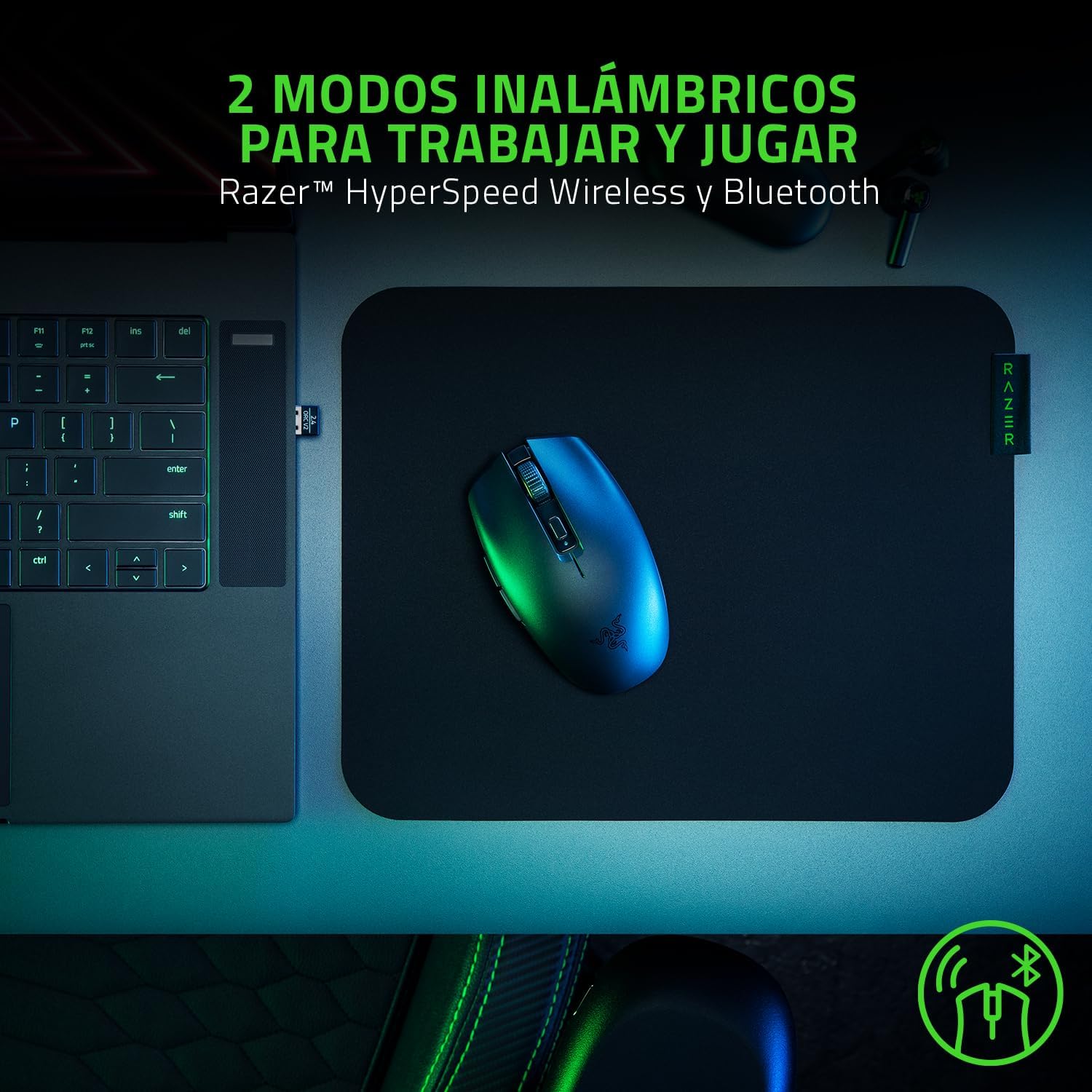 Thumbnail 2 de Razer Orochi V2 🎮 Ratón inalámbrico ultraligero con larga batería