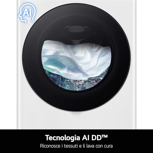 Thumbnail 5 de LG AI DD F4R709TAIDD Lavatrice 9kg AI Wash | TurboWash 360 e Wi‑Fi (Bianca)