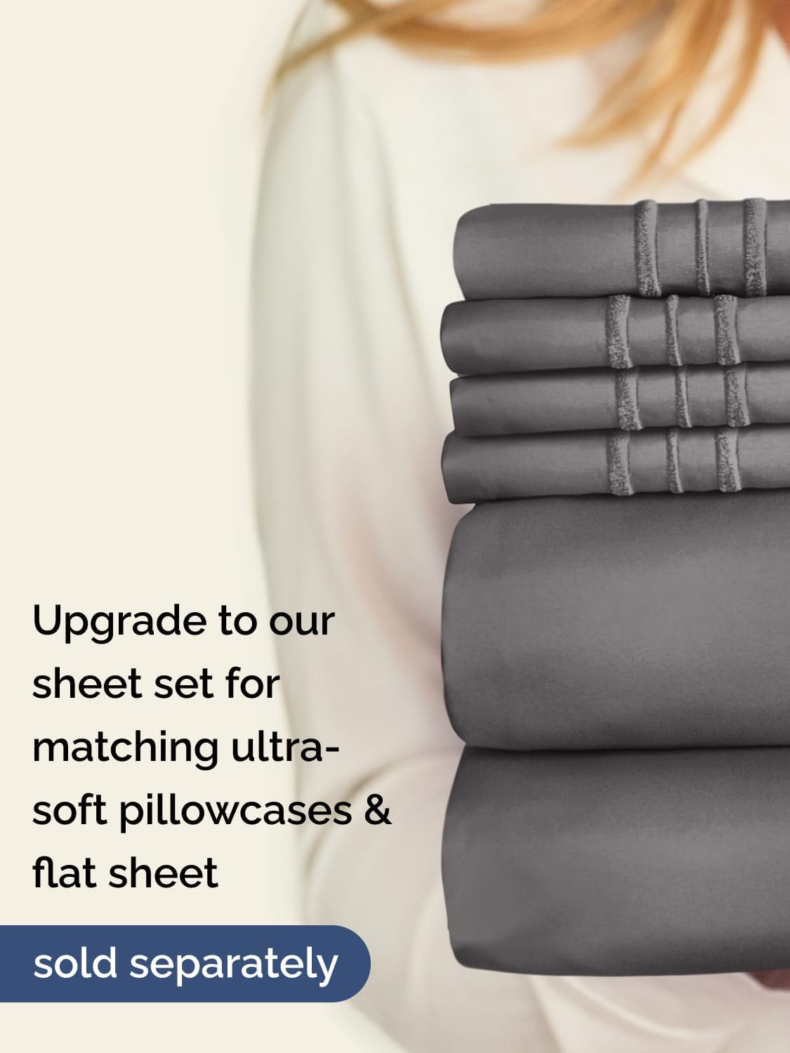 Thumbnail 6 de CGK Unlimited Extra Deep King Fitted Sheet (Dark Grey) — Hotel Luxury Single Fitted Sheet Only
