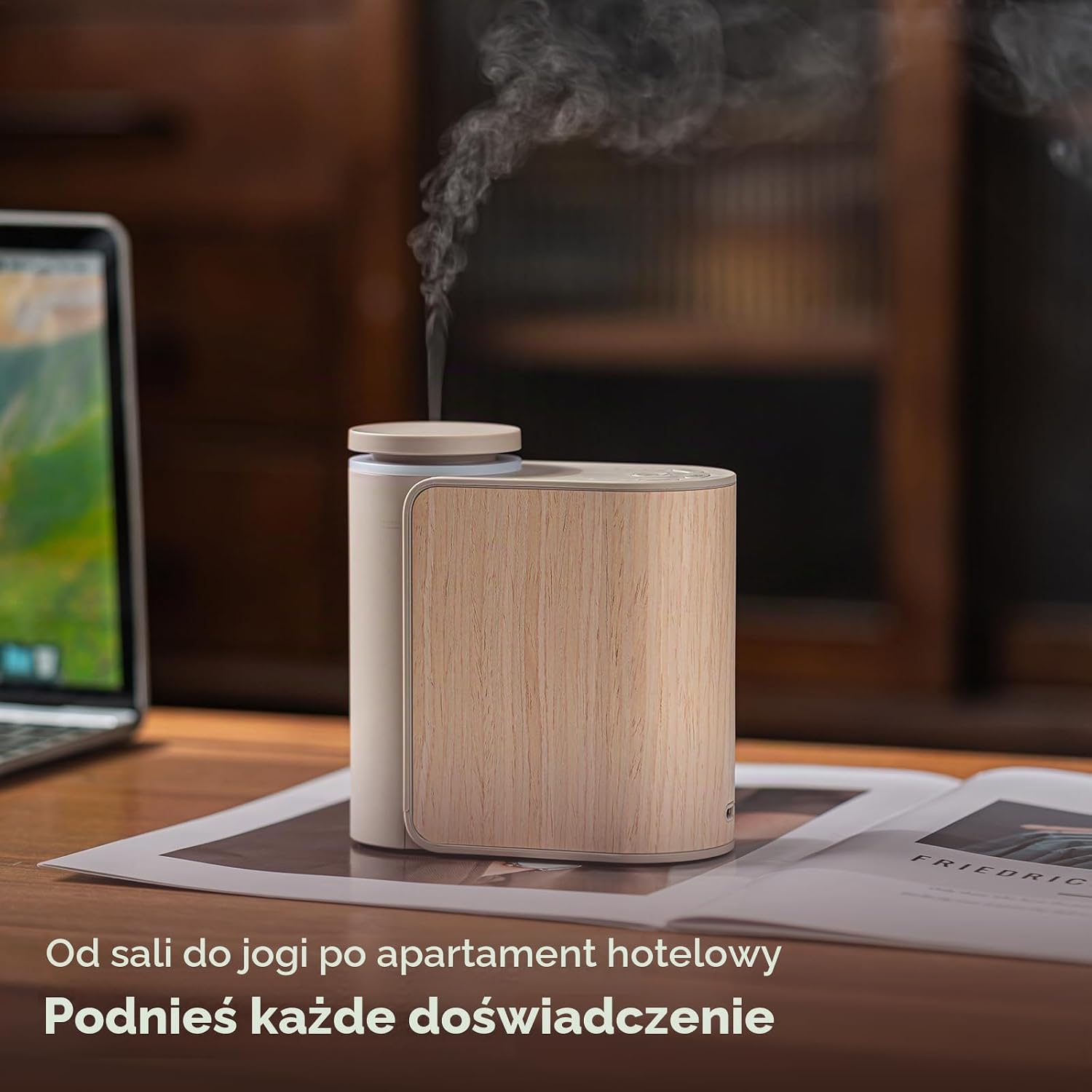 Detalle de ZMARKRAFT K679A – bezwodny dyfuzor olejków, 2 tryby mgły i 3 timery