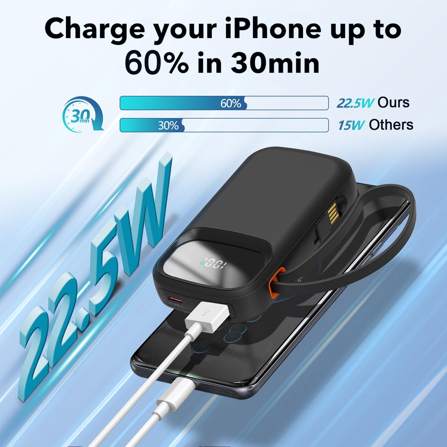 Detalle 2 de Power Bank 10000mAh 22.5W Fast Charging