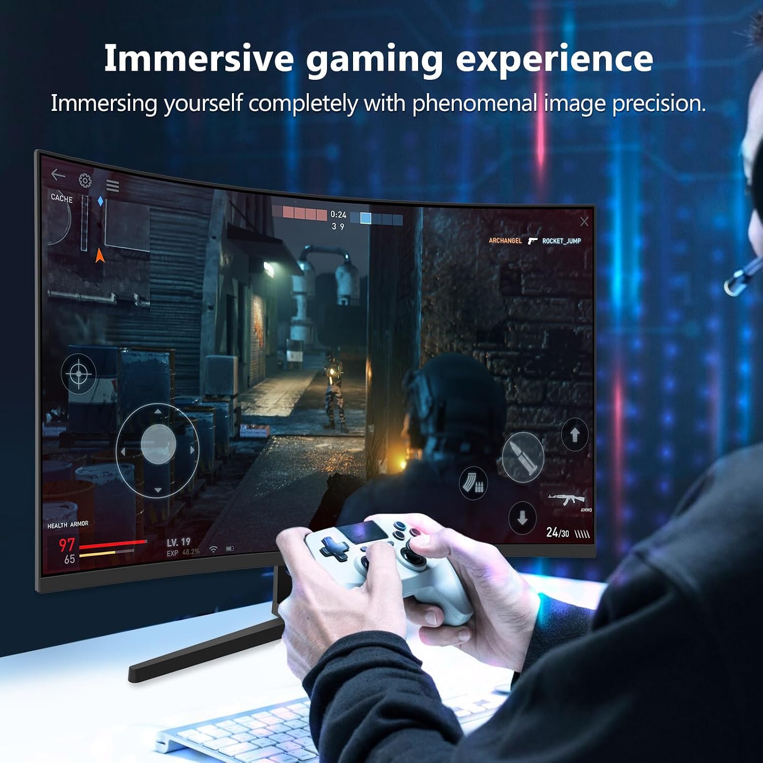 Thumbnail 6 de Z-Edge Curved Gaming Monitor 27in 180Hz 1ms