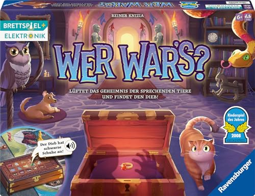 Detalle 2 de Ravensburger Wer War's? – Gesellschafts- und Familienspiel ab 6 Jahren (2–4 Spieler)