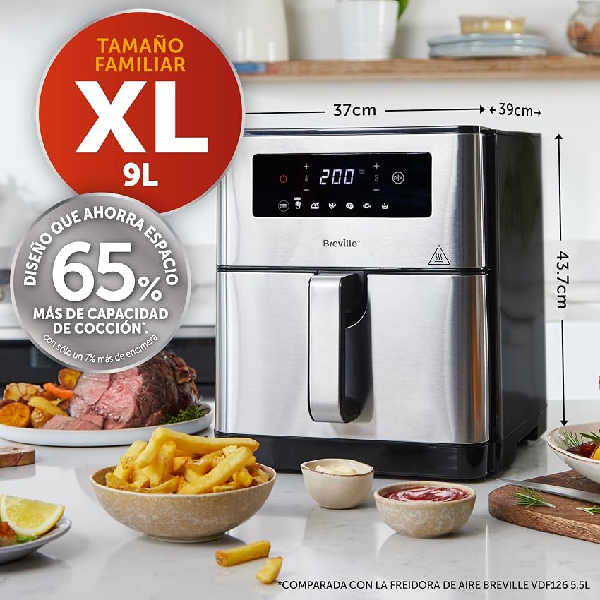 Detalle 2 de Breville VDF131X Freidora de aire 9 L 🍟