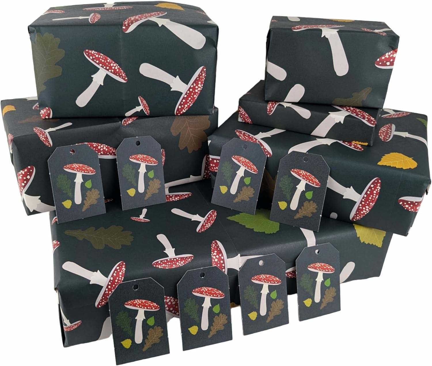Thumbnail 5 de Sky Blue Wrapping Paper Sheets x 5 with Tags