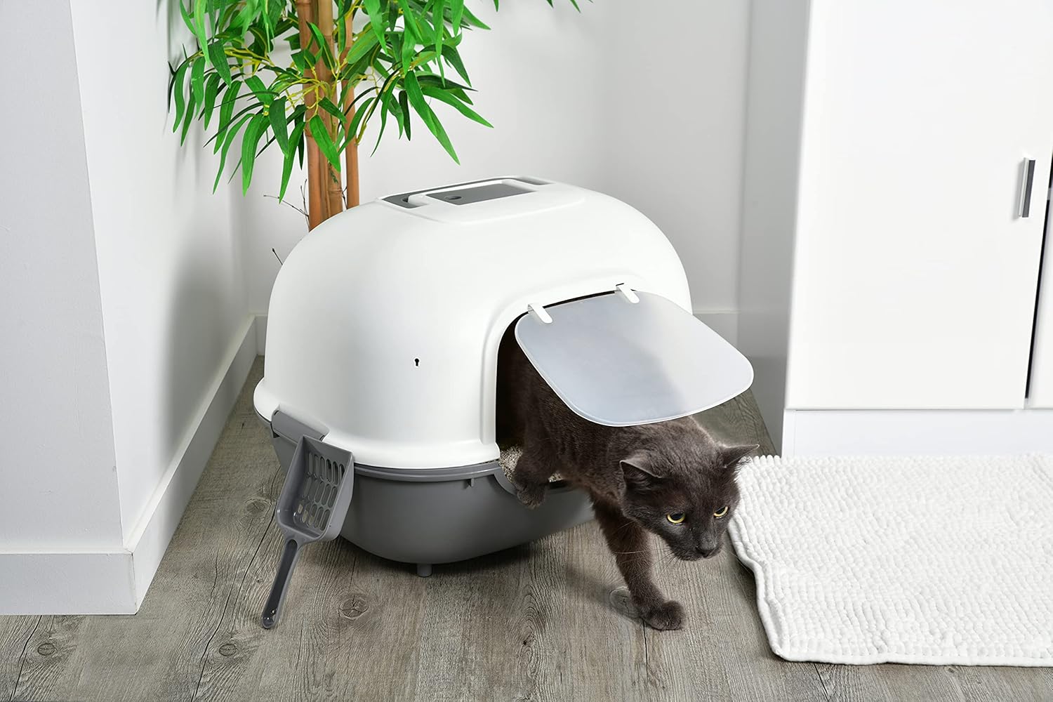 Thumbnail 6 de Iris Ohyama WNT-510 lettiera per gatti fino a 5 kg, con pala e cappuccio, grigio