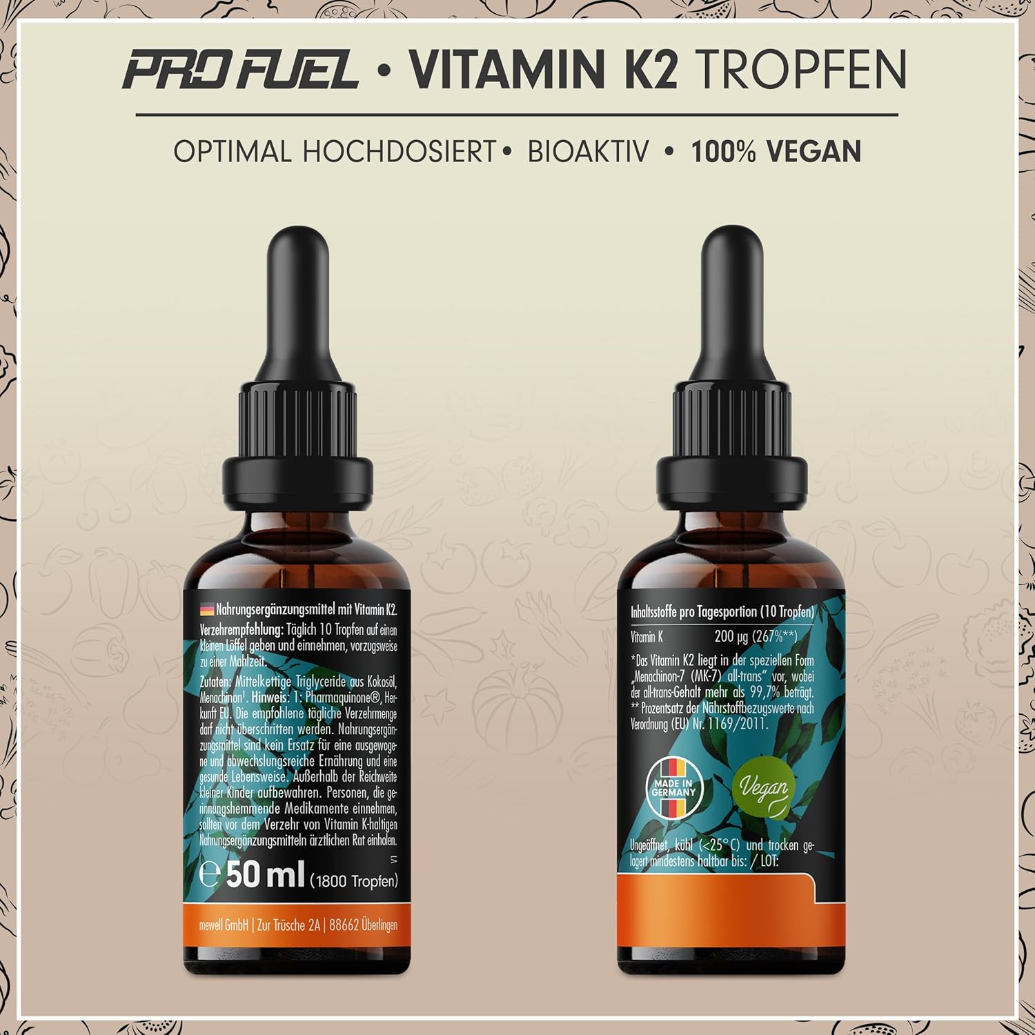Thumbnail 5 de Vitamin K2 Tropfen 200 µg MK‑7 hochdosiert 💊