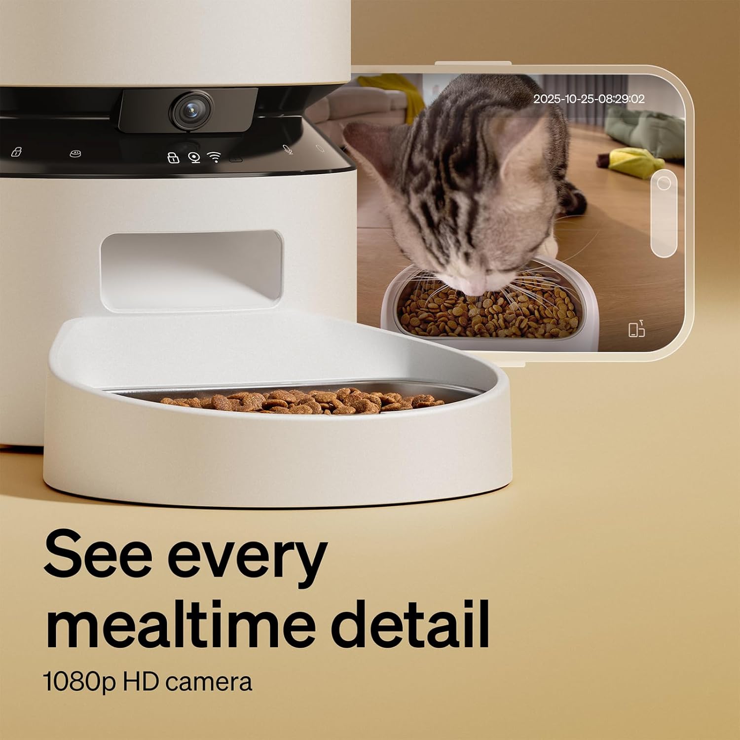 Detalle 2 de PETLIBRO Automatic Cat Feeder 1080p