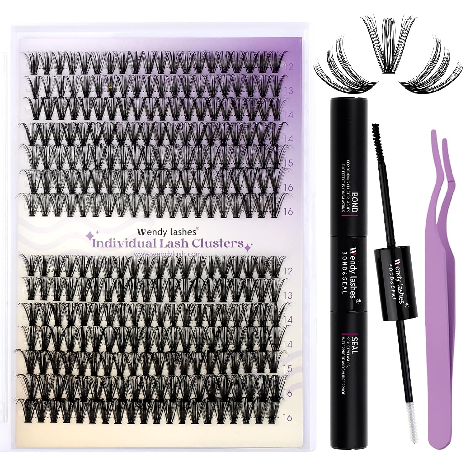 Detalle de Wendy Lashes Lash Clusters Kit 280 pcs
