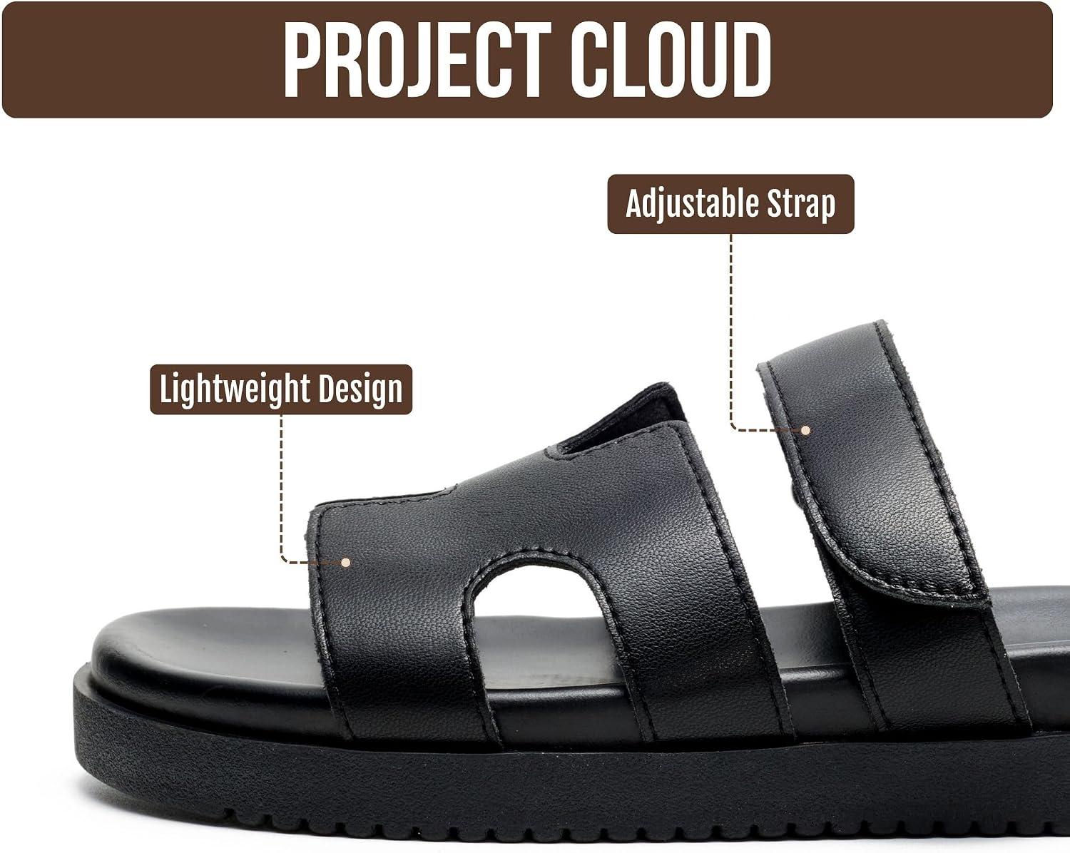 Thumbnail 3 de Project Cloud 100% Genuine Leather Sandals for Women by Mayvy