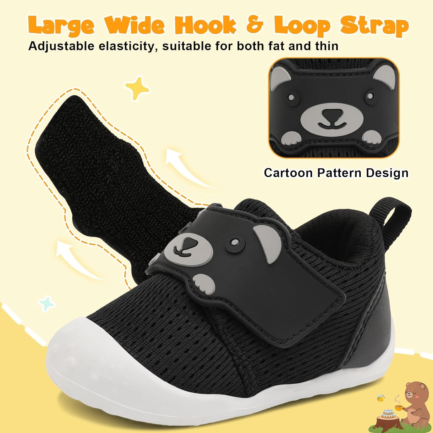 Thumbnail 3 de JOINFREE Baby Walking Wide Shoes – lightweight, breathable non-slip barefoot-style trainers for first walkers