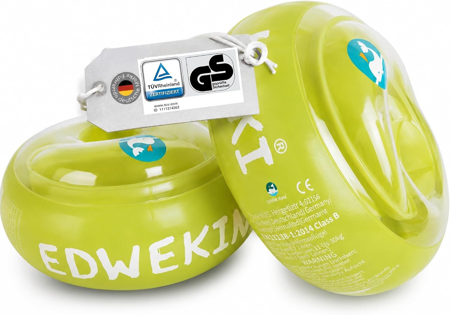 Detalle de EDWEKIN Premium Schwimmflügel für Kinder 1–6 Jahre 🏊