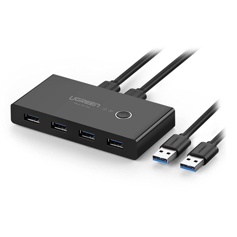 Detalle de Ugreen conmutador USB de 4 puertos