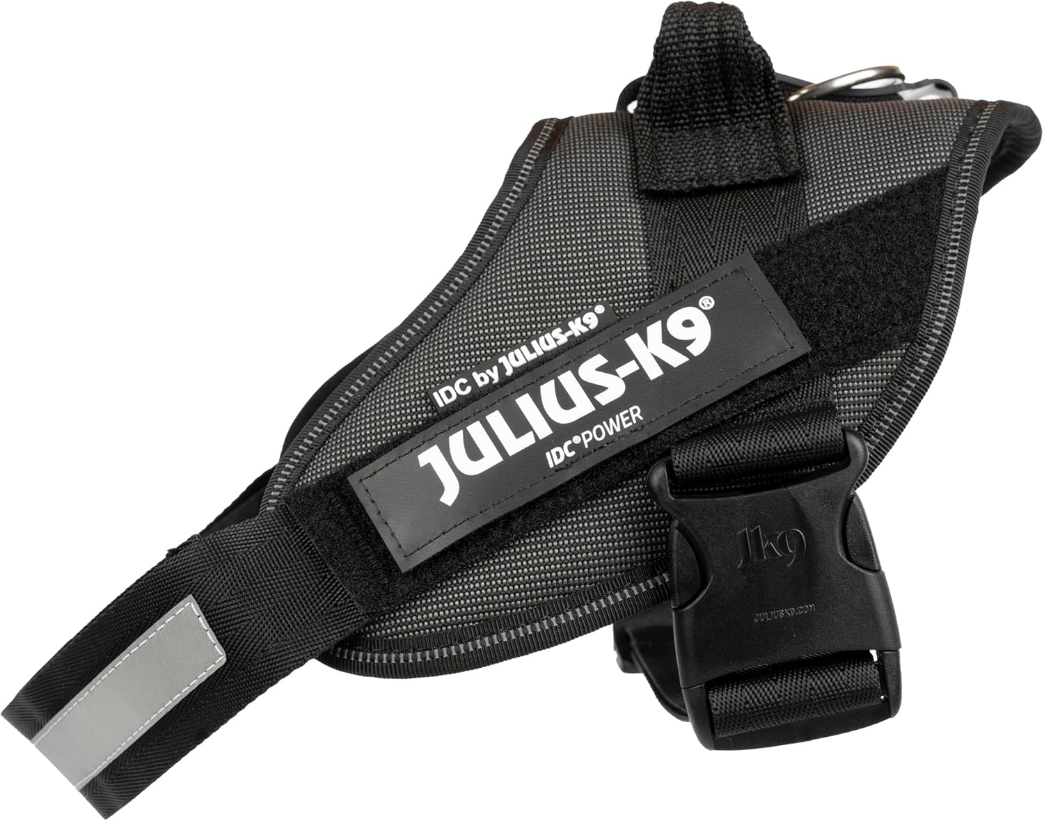 Detalle de Pettorina IDC Power – Taglia 0/M, 2TON (Nero-Grigio) per cani da 14–25 kg