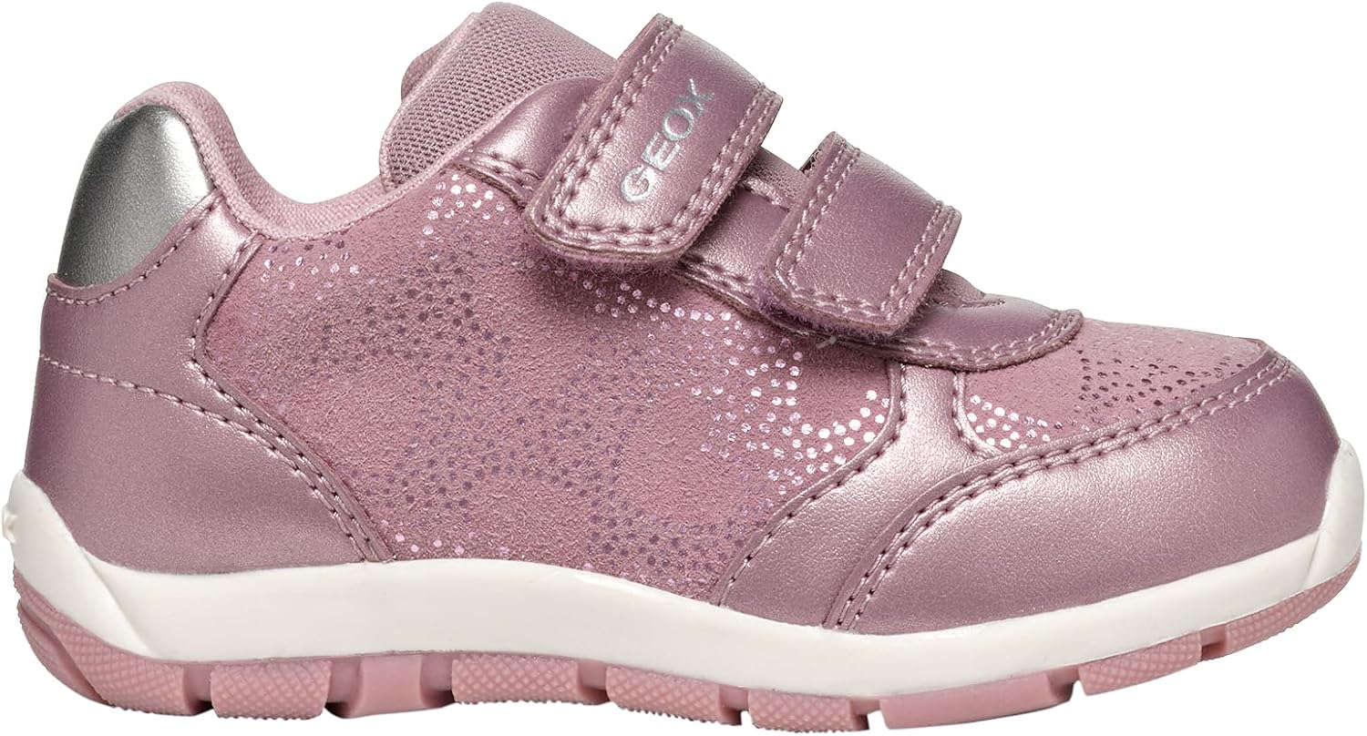 Detalle de Geox B Heira Girl A BasketBébé Fille : tendance et simplicité pour les premières baskets