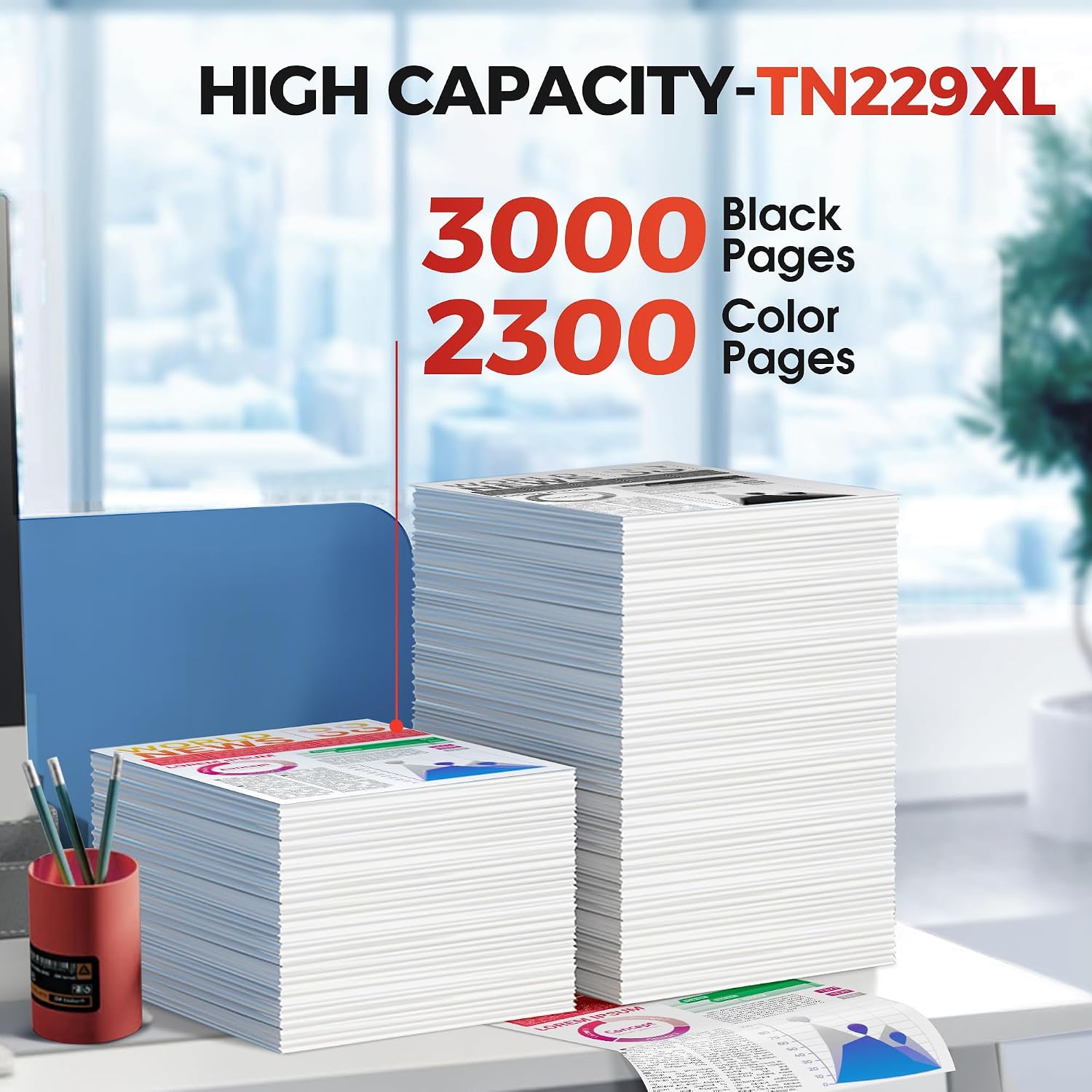 Detalle de SUDLTO TN229XL TN229 Toner Cartridges, 4-Colour High-Yield Set