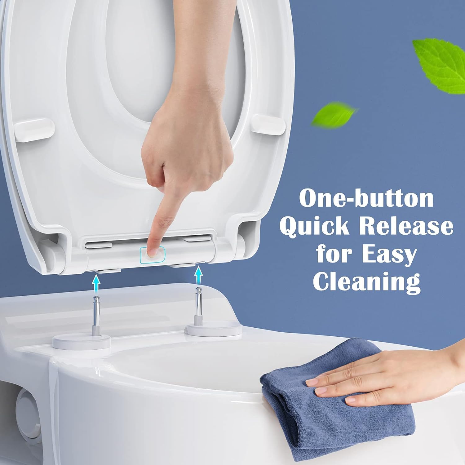 Thumbnail 4 de STOREMIC Soft Close Toilet Seat 44.7 cm