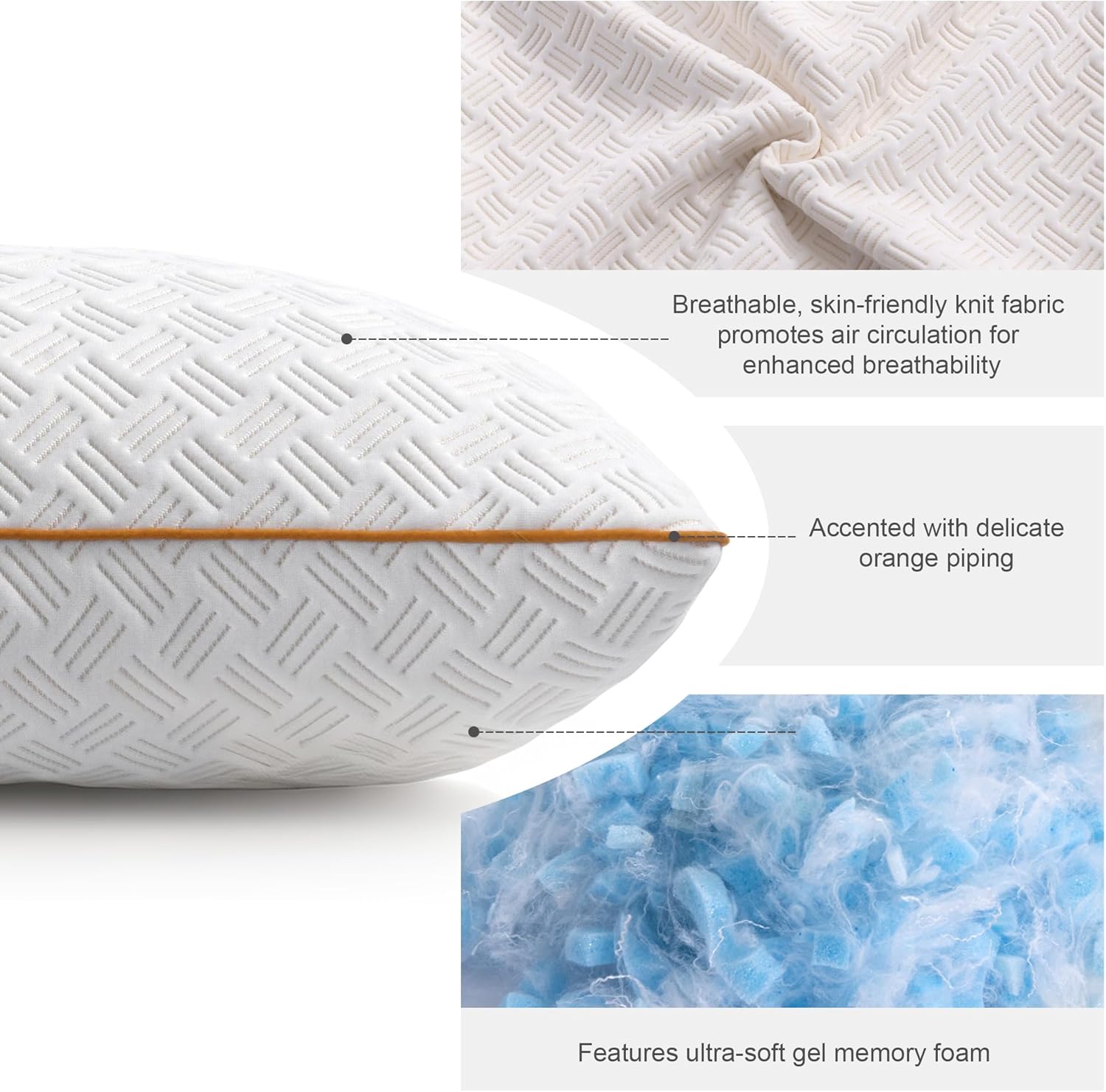 Thumbnail 1 de Twirest Shredded Memory Foam Pillow 48×74 cm