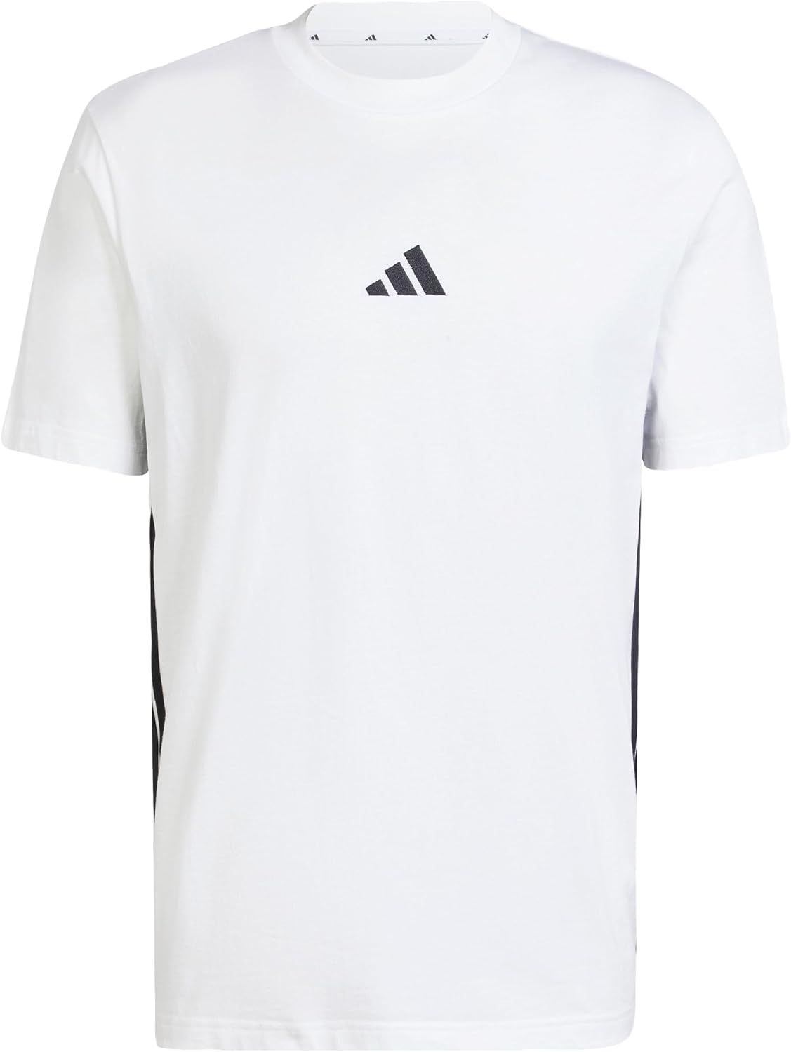 Thumbnail 6 de Adidas Herren Essential Three Stripes Single Jersey Tee – klassischer Rundhals, 100% Baumwolle