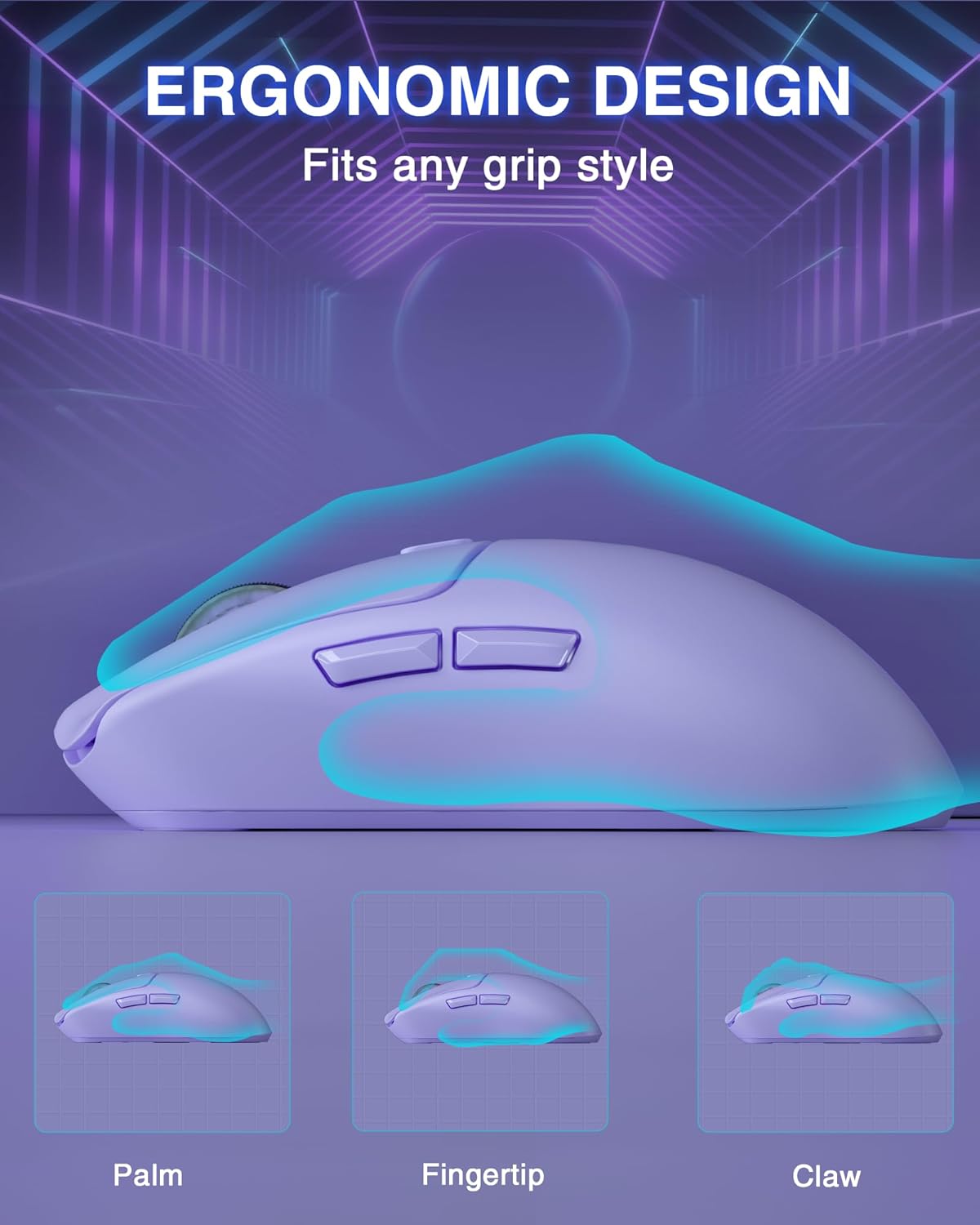 Thumbnail 6 de AULA SC580 Wireless Gaming Mouse — Tri-Mode, 12000 DPI, 81g, Programmable Buttons