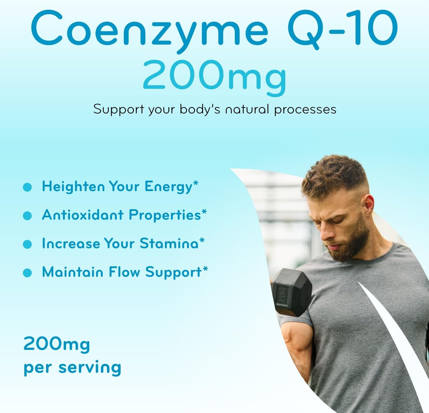 Detalle de Clear Formulas CoQ10 200mg Capsules, Ubiquinone, Vegetarian Capsules