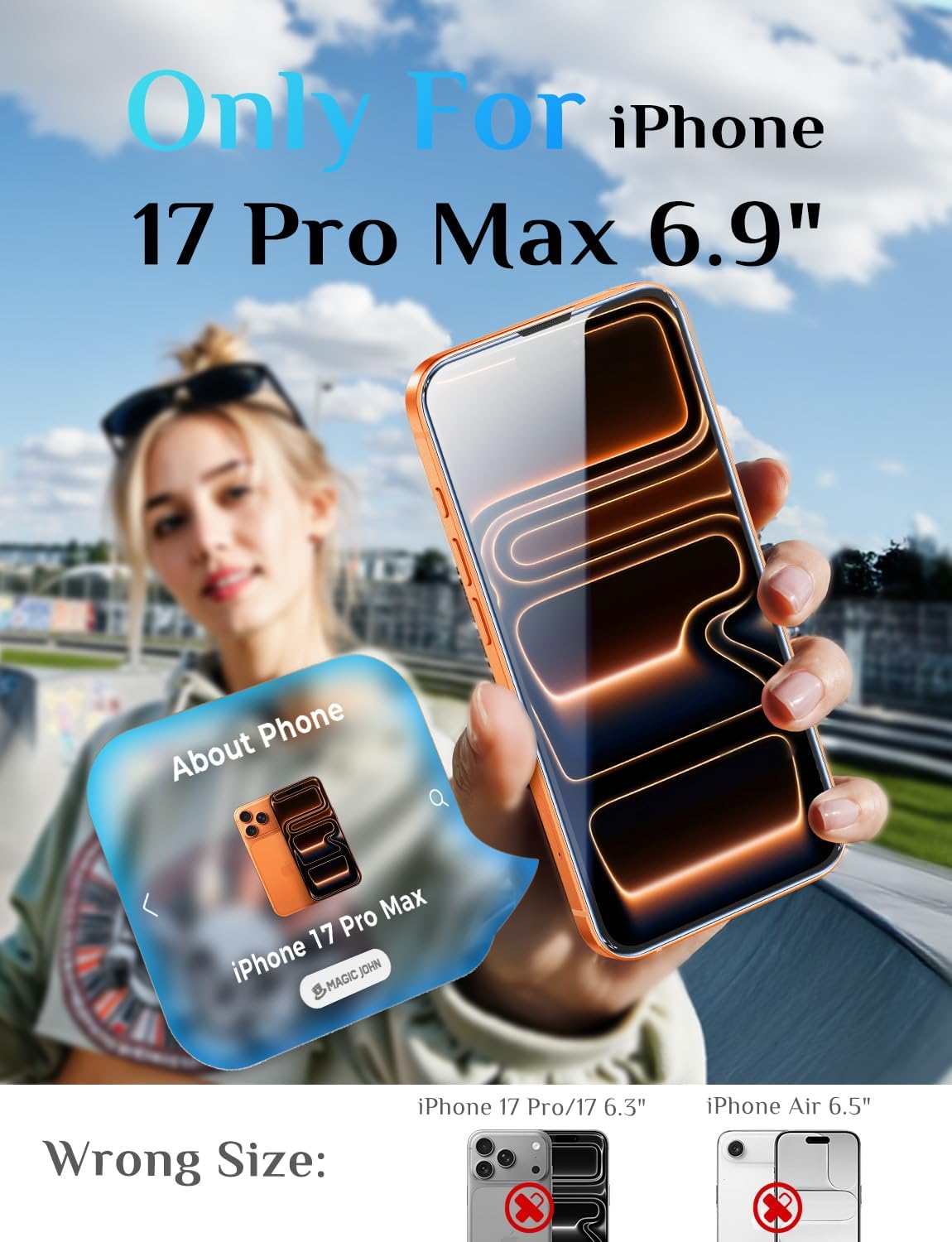 Thumbnail 1 de MAGIC JOHN 2 Pack for iPhone 17 Pro Max