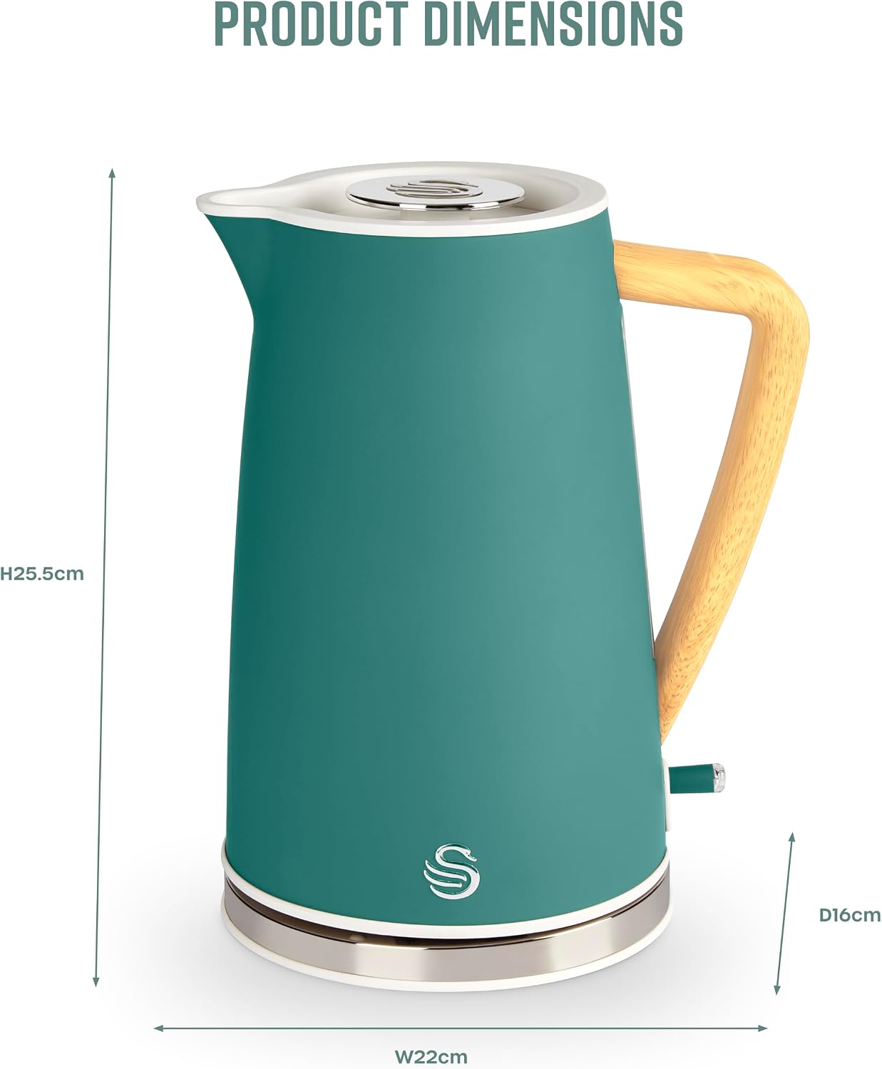 Thumbnail 5 de Swan SK14610GREN Nordic Cordless Kettle