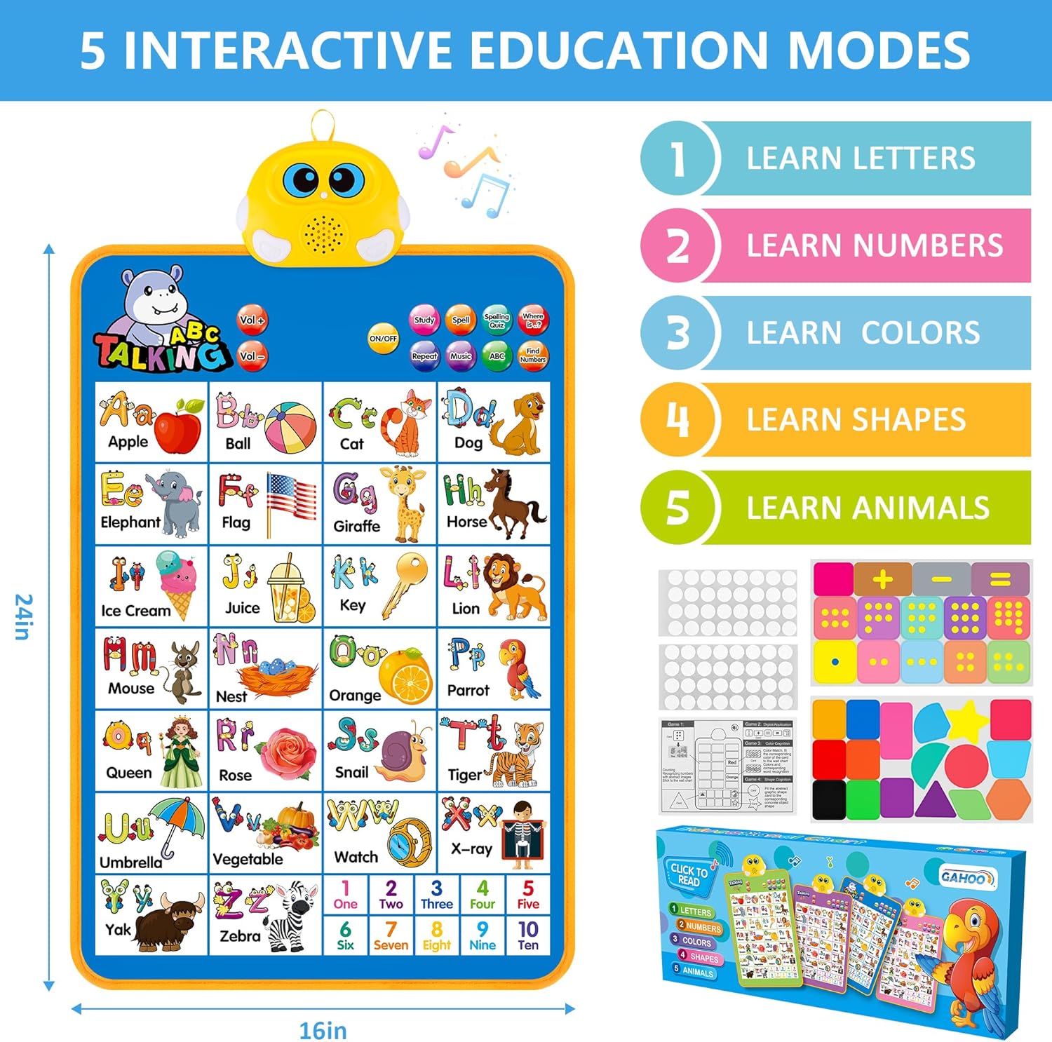 Thumbnail 4 de Electronic Alphabet Wall Chart 24x16