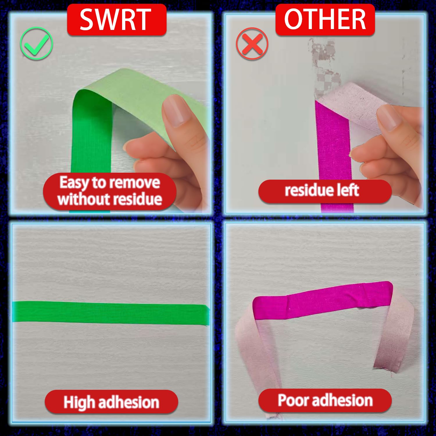 Detalle 1 de SWRT Fluorescent Gaffer Tape, 0.6 in