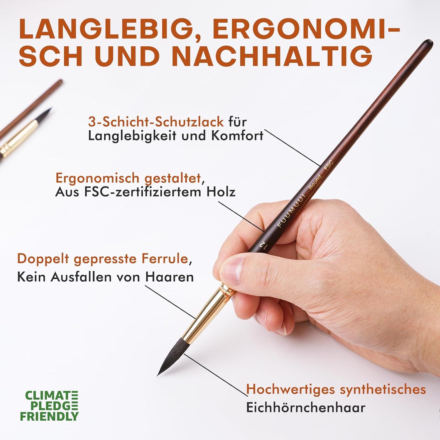 Detalle de Aquarellpinsel Set 10-teilig für Aquarell