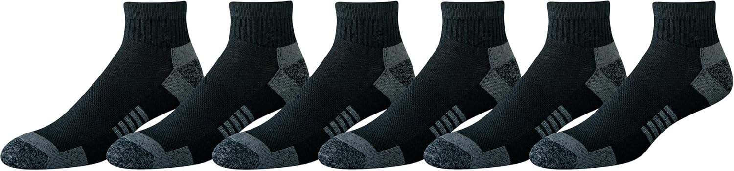 Thumbnail 5 de Amazon Essentials Herren sportliche Knöchelsocken (atmungsaktiv, Baumwollmischung, gepolstert) – 6er-Pack