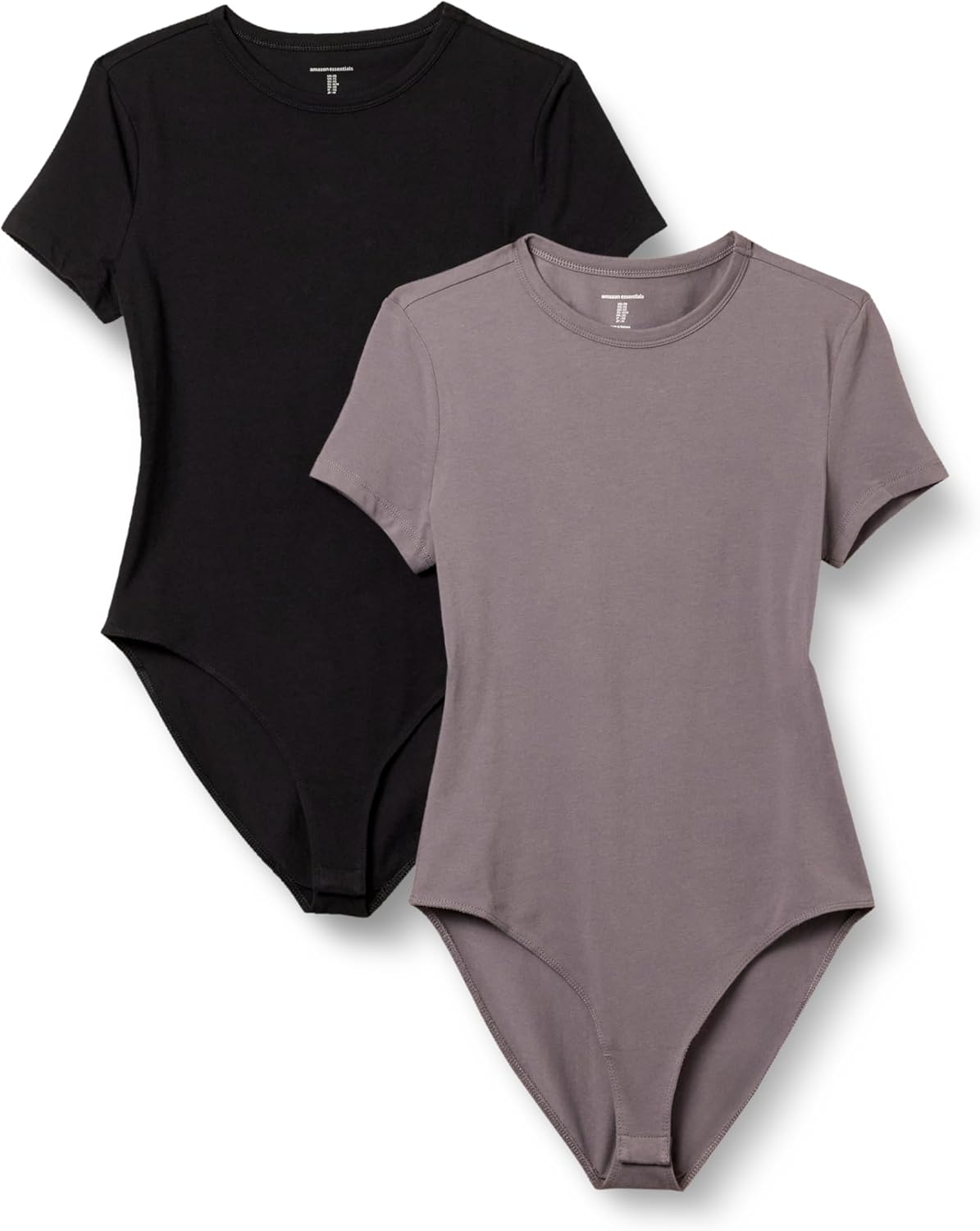 Thumbnail 4 de Amazon Essentials Women’s Stretch Cotton Jersey Slim-fit T-Shirt Bodysuit (Pack of 2)