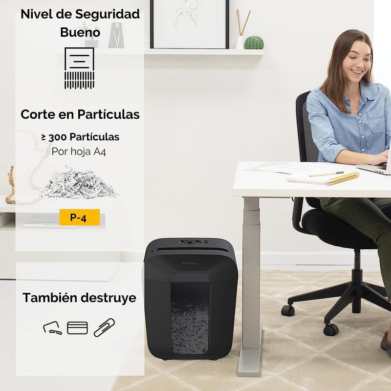 Thumbnail 3 de Fellowes Powershred LX50 Destructora de papel 17 L 🖨