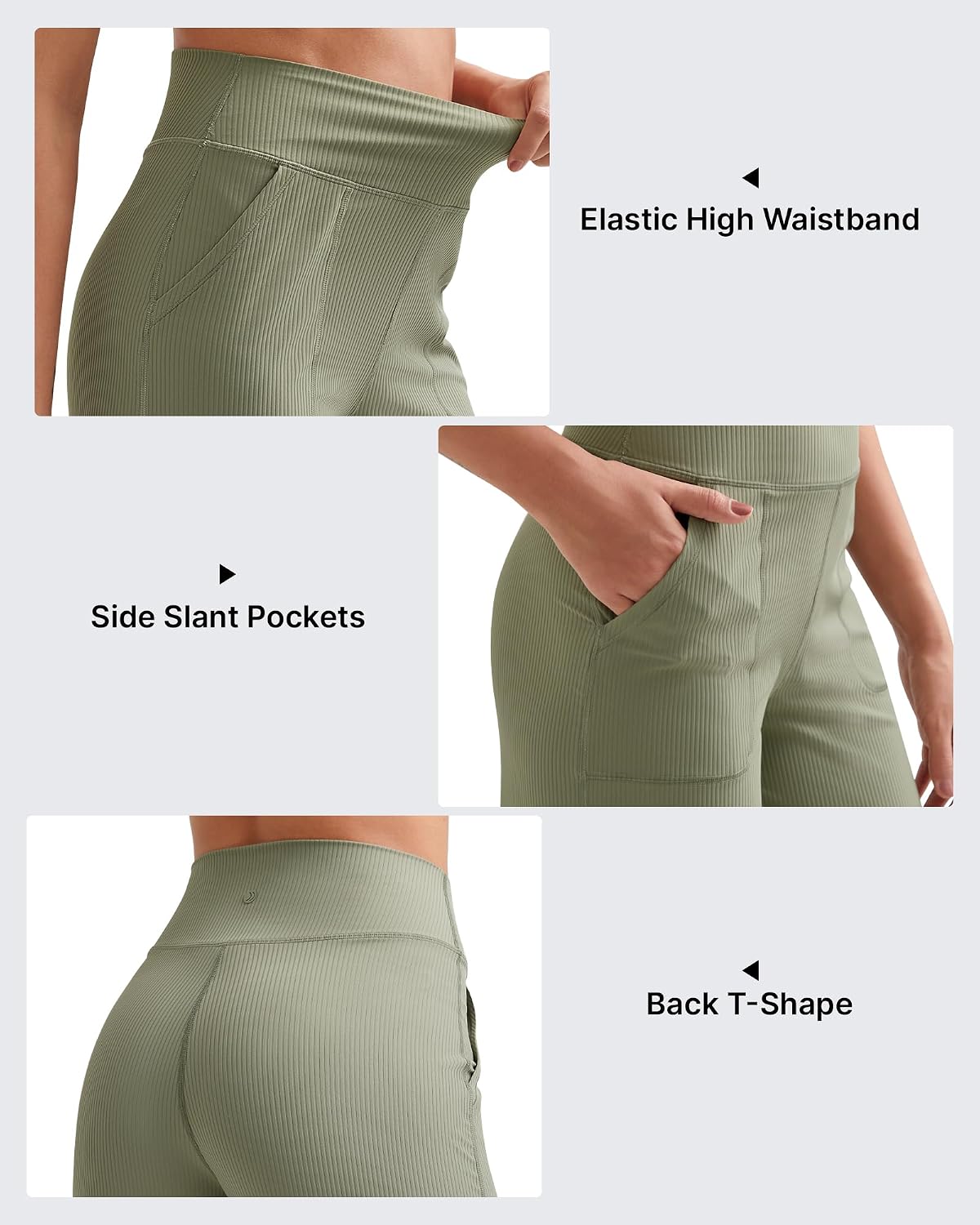 Detalle 2 de G4Free Ribbed Knit Wide-Leg Pants