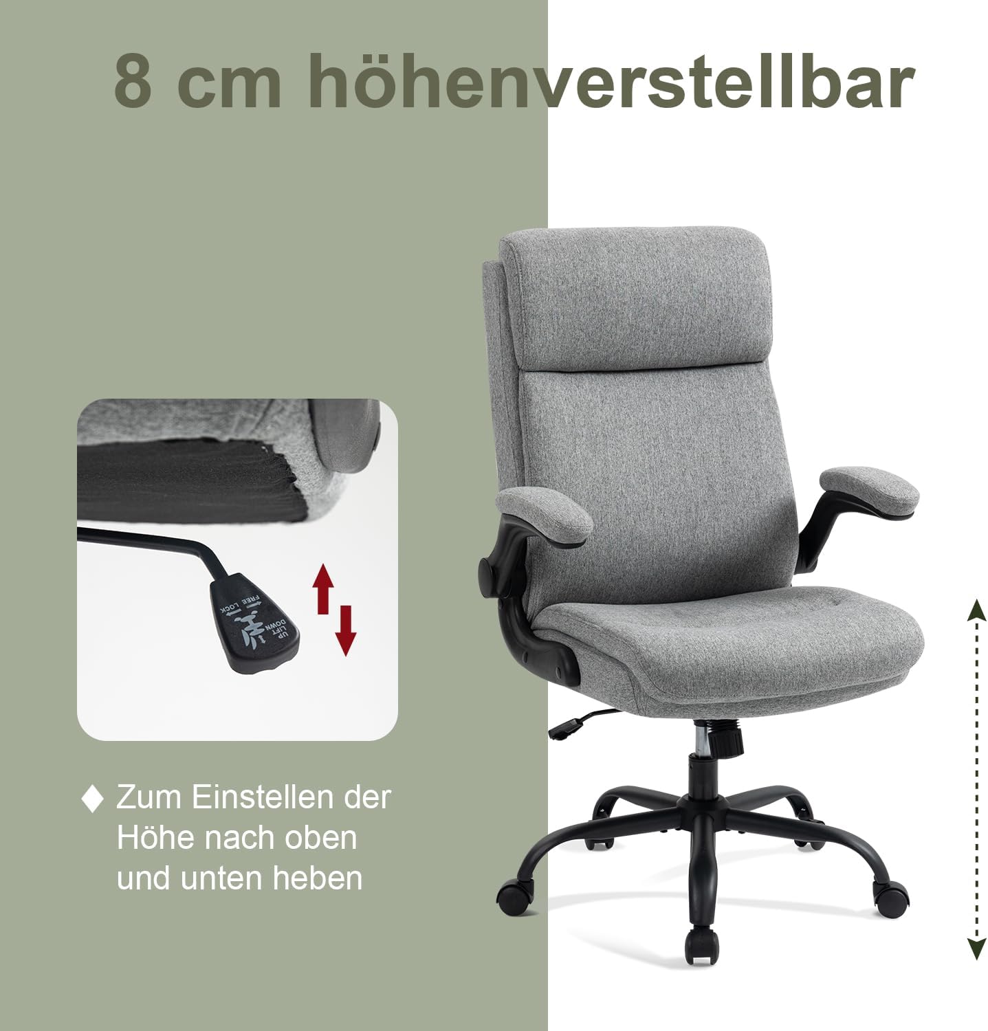 Thumbnail 5 de CASTLOVE Ergonomischer Bürostuhl 150 kg